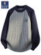 Woodpecker ເສື້ອ sweater ຄໍຮອບຜູ້ຊາຍທີ່ມີທ່າອ່ຽງສີທີ່ກົງກັນຂ້າມກັບເສື້ອ bottoming ດູໃບໄມ້ລົ່ນແລະລະດູຫນາວແບບໃຫມ່ຂອງເດັກຜູ້ຊາຍ twist ເສື້ອ sweater ຫນາ lazy