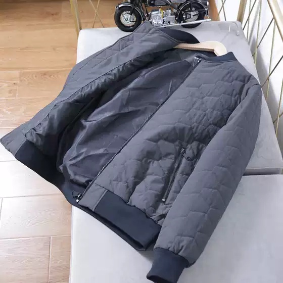 Premium Honeycomb Quilted Cotton! Men's Autumn and Winter Casual Baseball Collar Cotton Jacket, Lightweight Casual Cotton Coat, Trendy