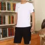 New Yian quầy tuyết thể thao đích thực phù hợp với nam mùa hè quần short ngắn tay phù hợp với quần áo thể dục giải trí - Thể thao sau bộ quần áo thể thao nữ mùa hè