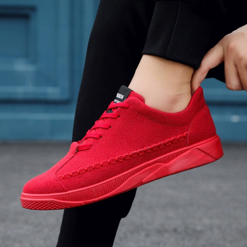 Тканевые трендовые мужские универсальные удерживающие тепло демисезонные туфли, спортивная рабочая повседневная обувь для отдыха