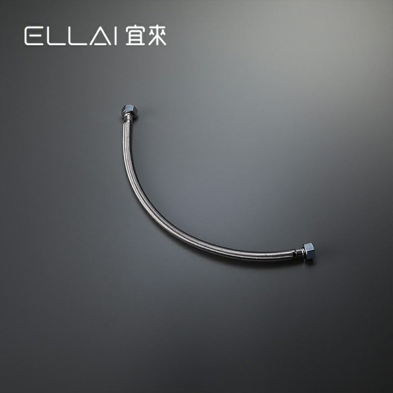 Yilai toilet water inlet hose 304 stainless steel braided 4-point caliber cold water heater hose angle valve hose