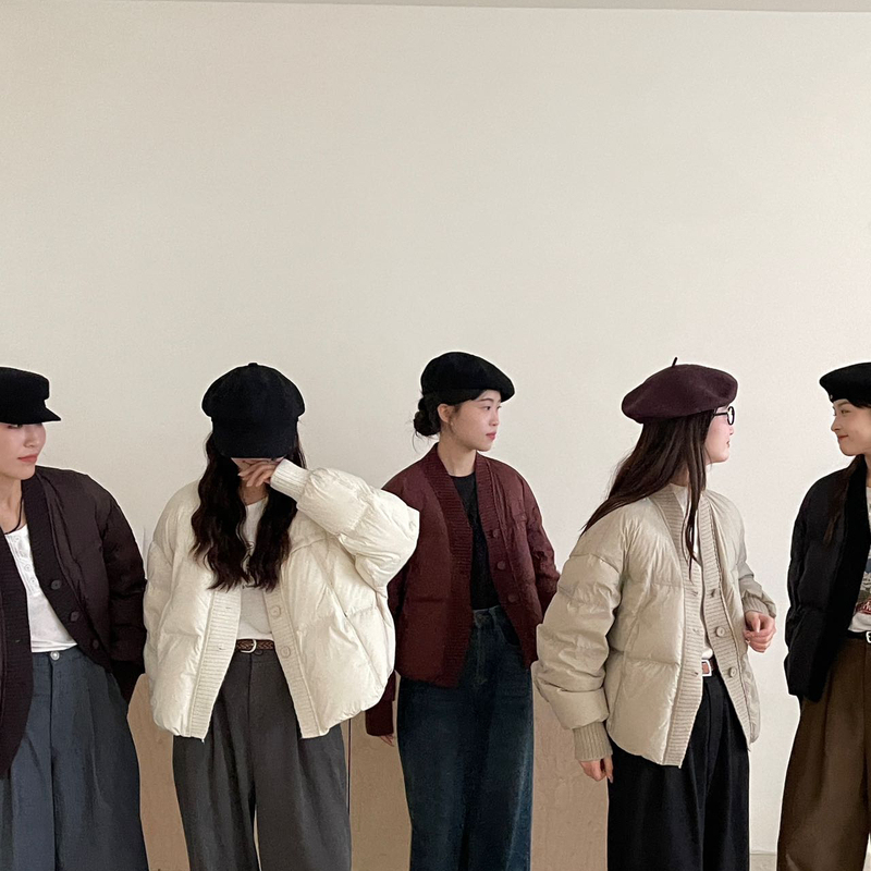 Fashionable Korean-Style Loose-Fitting Warm down Jacket 2024-836 Winter Clearance down Jacket on Sale