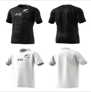 Áo New Zealand 2019 tất cả đồng phục bóng bầu dục đội bóng đen All Blacks Home rugby Jersey - bóng bầu dục