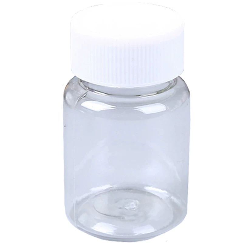 Transparent plastic bottle, 100 ml