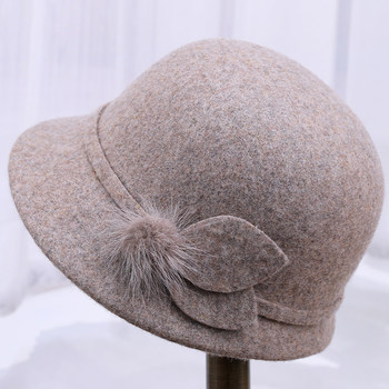 Autumn and winter hats for middle-aged and elderly women, mothers, woolen hats, thickened and warm hats for the elderly, grandma and old ladies