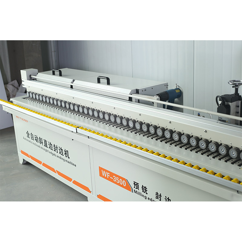 Automatic sealing of the packaging machine lacquer plate polishing straight line straight line straight line straight edge of 45° sealing machine