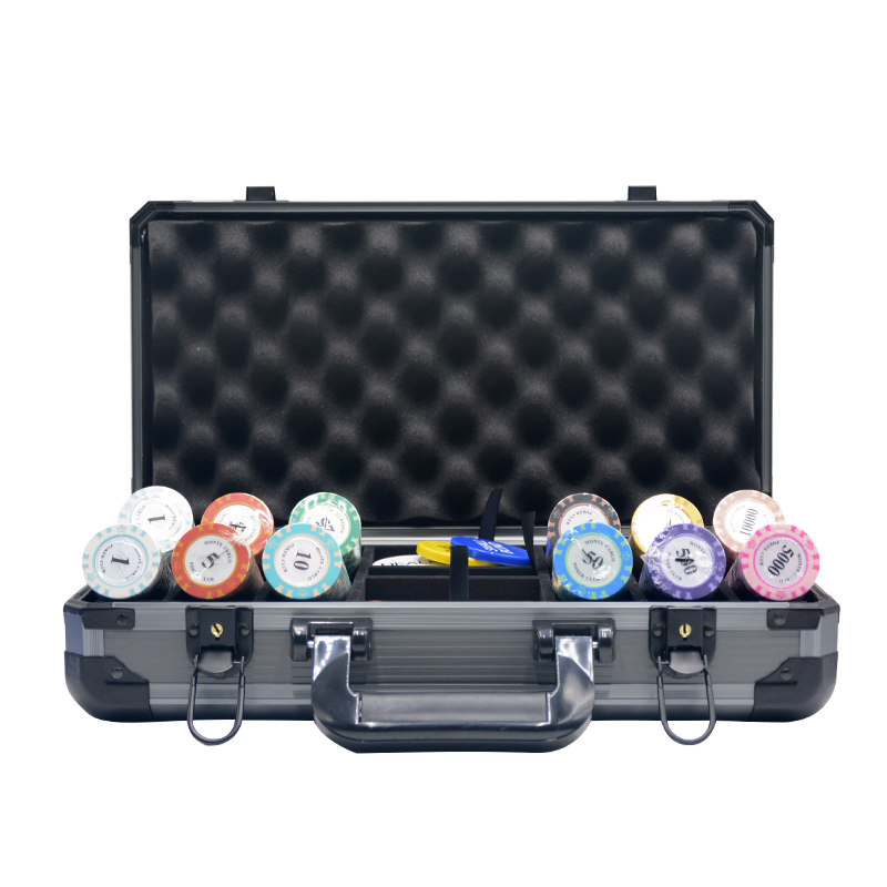 High-end Professional Texas Poker Chip Coin Suit Mahjong Chess room Special with face value No face value to play cards