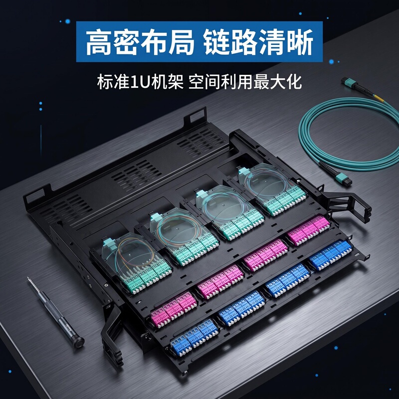 Mpo High-Density Terminal Box Om3/Om4/Om5 Multi-Mode Distribution Frame 144-Core/288-Core 1U/2U Data Center Mpo High-Density Terminal Box Om3/Om4/Om5 Multi-Mode Distribution Frame 144-Core/288-Core 1U/2U Data Center