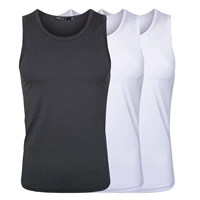 Модальный жилет-белый+белый+глубокий серый