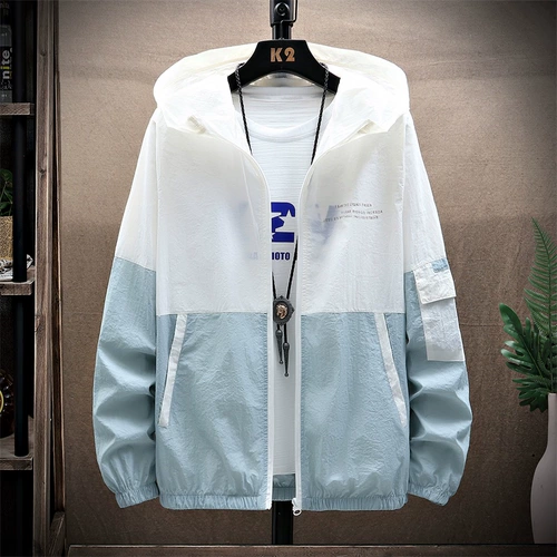 Мужская одежда для защиты от солнца, летняя куртка, дорожный шелковый ультратонкий тонкий дышащий плащ