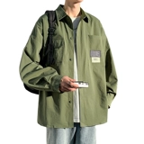 Трендовая рубашка для отдыха, осенняя куртка, оверсайз, подходит для подростков