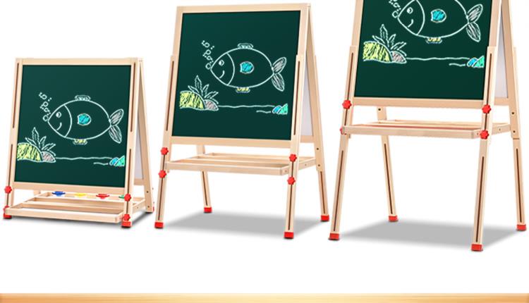 Quà tặng góc bảng trắng trẻ em bảng vẽ hai mặt từ nhỏ bảng đen loại khung sản phẩm di động đa kích thước 40 rộng 32 - Vẽ nhà cung cấp đồ dùng giáo dục sớm cho bé