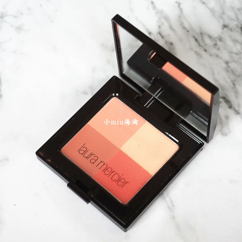 Spot LAURA MERCIER Con lăn LM bốn màu phấn màu bốn màu đỏ san hô đỏ / mocha - Blush / Cochineal