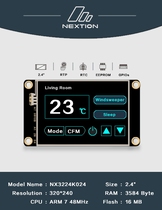 Nextion NX3224K024 2 4 inch human-computer interface HMI enhanced English version official genuine