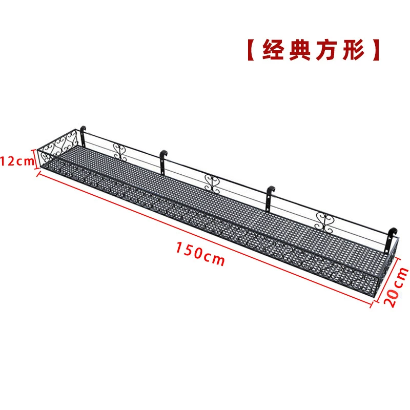 Bệ cửa sổ giá hoa ban công ban công sắt mọng nước treo chậu hoa giá trong nhà nhà cây giá trưng bày cửa sổ giá lưới an toàn chung cư 