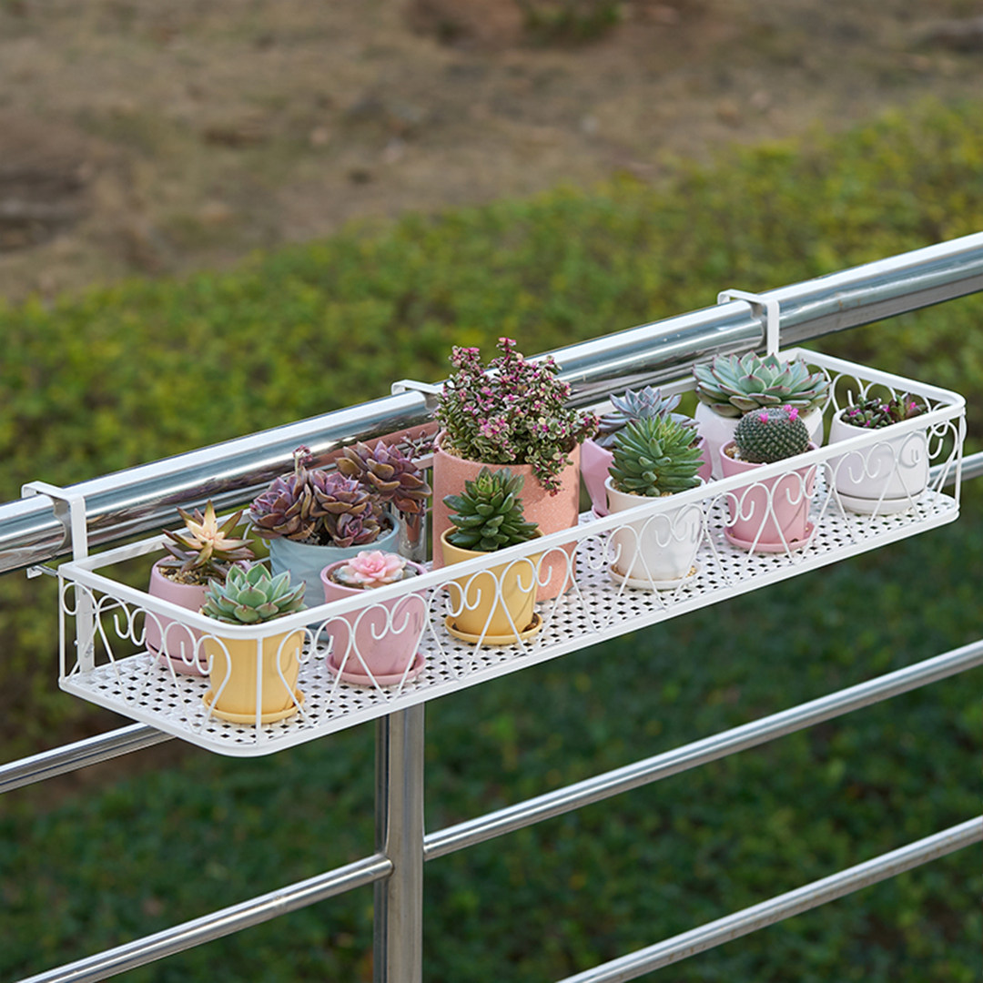 kệ trồng hoa Kệ hoa giá treo ban công chậu hoa giá treo mọng nước kệ sắt rèn nhiều tầng móc treo bậu cửa sổ lan can ngoài trời chống nước kệ treo chậu hoa kệ để trồng cây