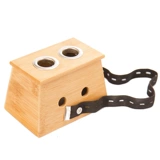 Zaokang коробка для прижигания с двумя отверстиями портативная бамбуковая деревянная бытовая техника для прижигания мокса трава мокса палочка коробка мокса лист мокса бархатное согревающее устройство для прижигания