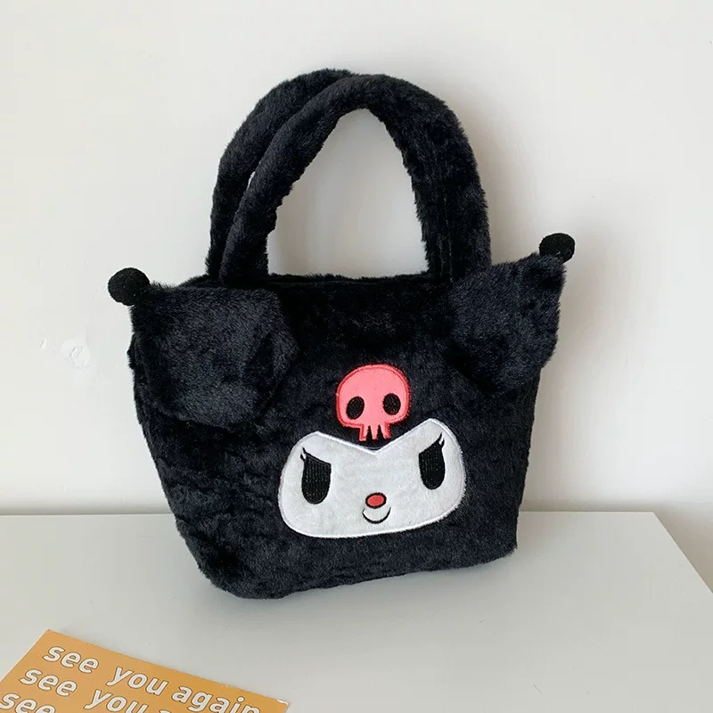 [Плюшевая сумка Санрио Kuromi Рюкзак My Melody Cinnamoroll хранение]