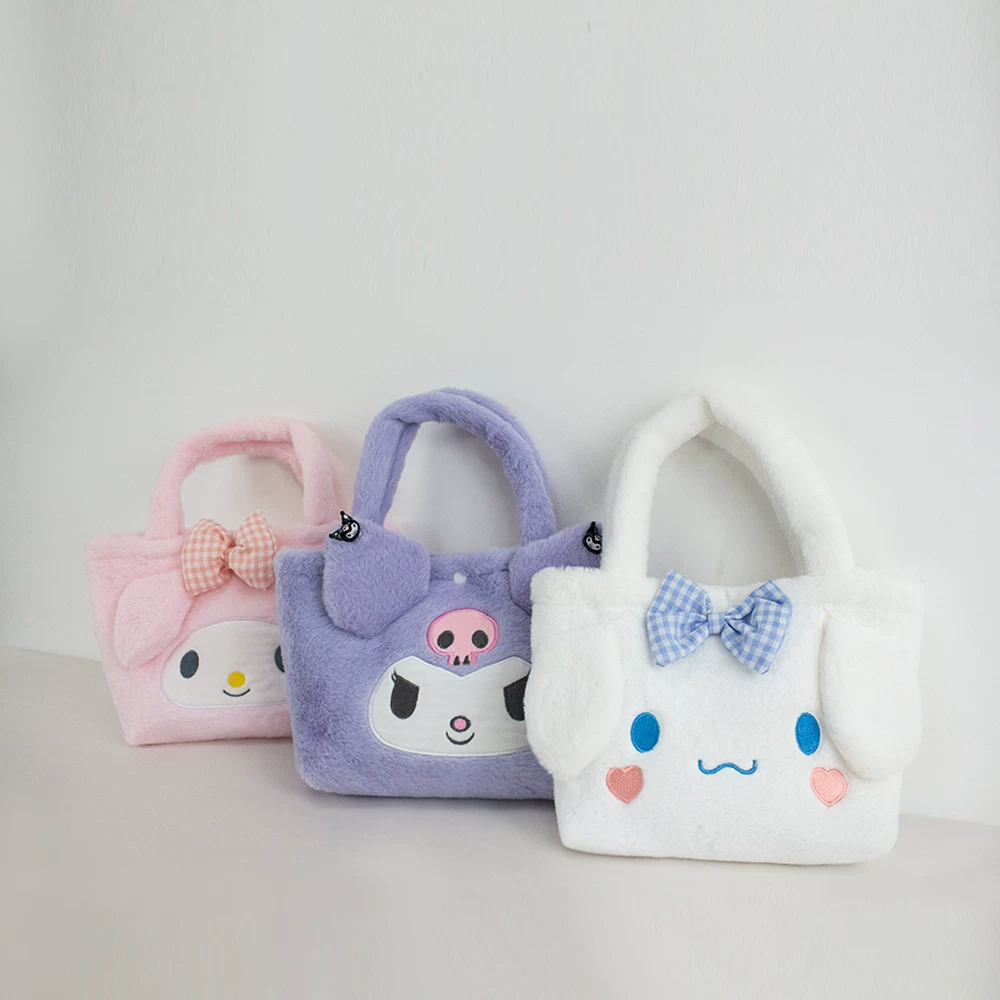 [Плюшевая сумка Санрио Kuromi Рюкзак My Melody Cinnamoroll хранение]