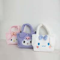 Sanrio Plush Bag Kuromi Handbag My Melody Cinnamoroll Storag