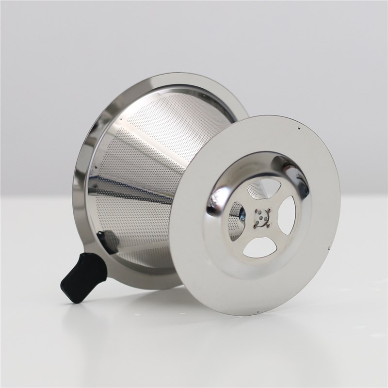 Bình cà phê rửa tay bằng thủy tinh đặt bộ lọc nhỏ giọt bằng thép không gỉ Bộ lọc hai lớp cà phê chia sẻ nồi nhỏ bình pha cà phê cold brew