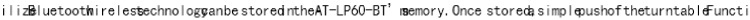 đầu đĩa than technics Máy ghi âm Vinyl Technica Iron Triangle Triangle Máy hát Bluetooth AT-LP60BT máy nghe nhạc đĩa than tiếng anh