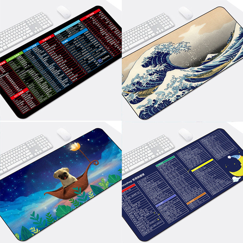 Shortcut Key Super Mouse Mat Office Student Desk Cushion Notebook Cute Cartoon Lock Side Large Keyboard Mat