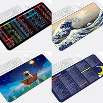 Shortcut super rat standard pad Office student writing desk pad Notebook cute cartoon lock edge large keyboard pad