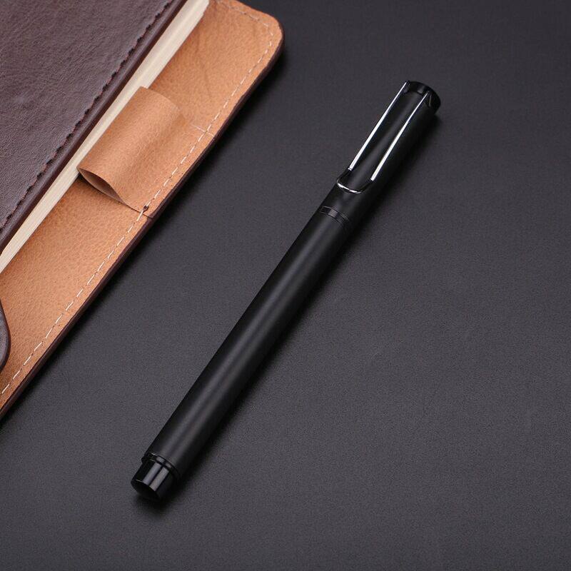 2019 new metal gel pen aluminum rod business gift signature pen black 0 5 advertising water pen custom logo