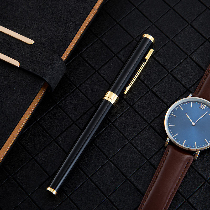 All metal signature pen luxury copper ball pen high-end spray paint ball pen advertising gift pen custom logo