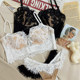 European and American French sexy white lace tube top thin section with padded suspenders inner wear bra for girls