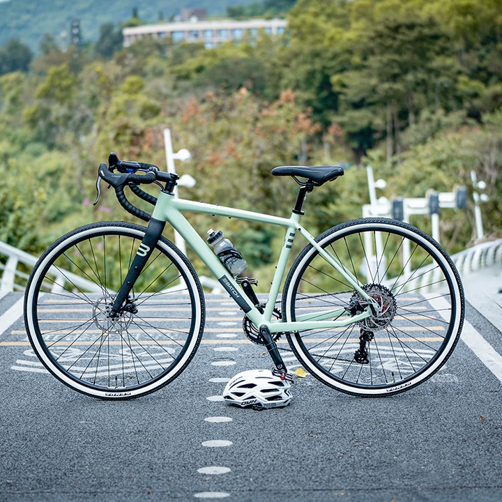 American Batch Explore 007 Gravel All-Terrain Off-Road Road Bike, 10-Speed Curved Handlebar Gear Bike