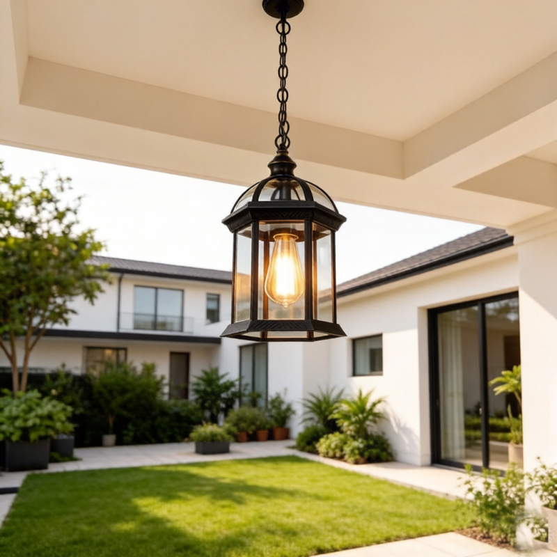 Indoor and Outdoor Universal Waterproof Ceiling Lamp Chandelier Outdoor Courtyard Terrace Balcony Entrance Hallway Corridor Light