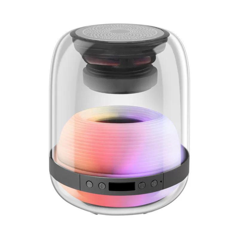 Colorful bluetooth speaker Manha mini audio card computer colored lights car 3D surround subwoofer