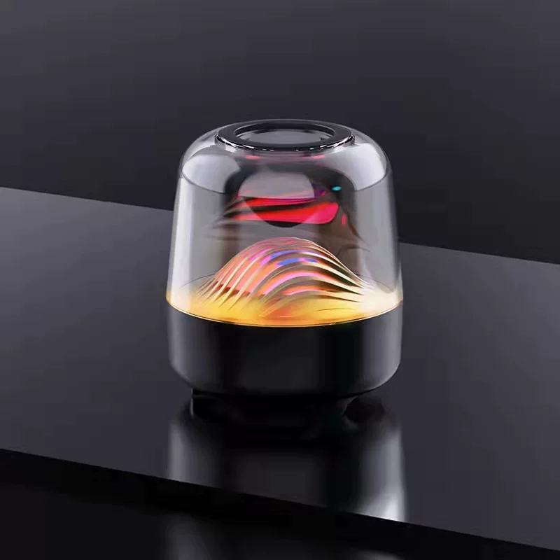 Colorful bluetooth speaker Manha mini audio card computer colored lights car 3D surround subwoofer