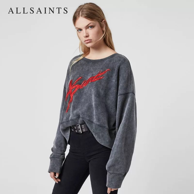 ALLSAINTS Майстер Пиро Асэнт спортивная одежда весна новое повседневное свитер с круглым вырезом WM061S