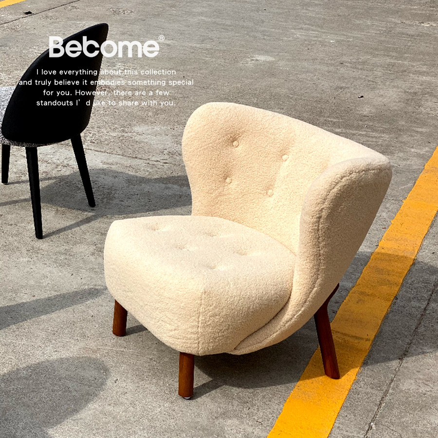 Research House Brief Modern Morden Lamb Hair Caring Slob Sofa Bedroom Hotel Villa Famous for a new live-in I