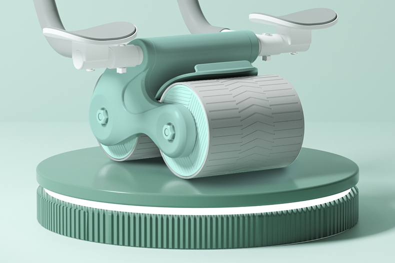 【陈洁kiki专享】健腹轮自动回弹收腹卷腹肌健身器材运动男女肘撑