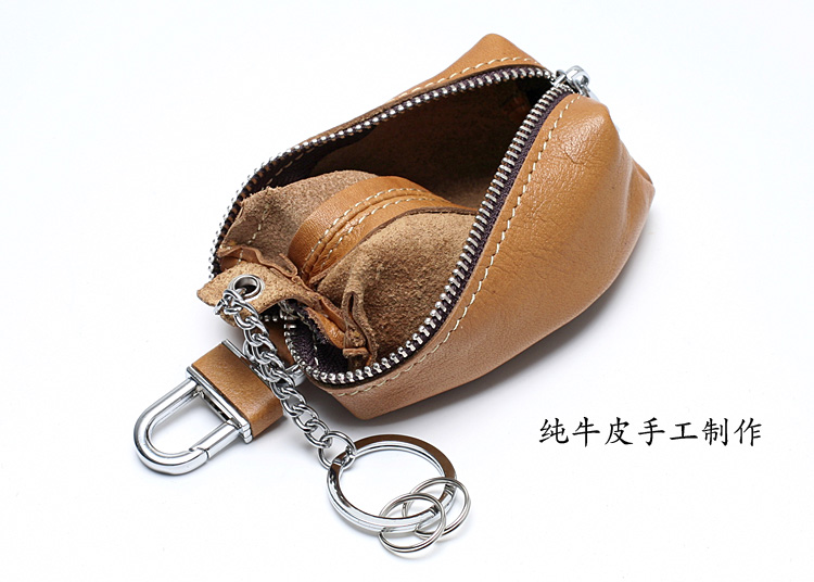 Vỏ bọc bằng da cỡ lớn cho nữ ví móc chìa khóa nữ dễ thương