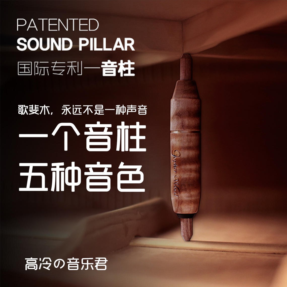 (Exclusive)Gopher Acoustic Guitar Fretboard Set Guitar patented six tone switching guitar Black technology