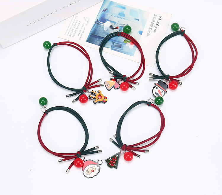 Phiên bản tiếng Hàn của mũ Giáng sinh cho trẻ em băng cao su kẹp tóc năm mới phụ kiện tóc gạc băng đô cao su headband dễ thương tai thỏ đầu dây dây buộc tóc cute