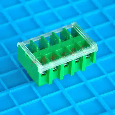 JF5-1 5 5 terminal blocks High and low rail combination 1 5 square 10A 5-position terminal block Green copper terminal block