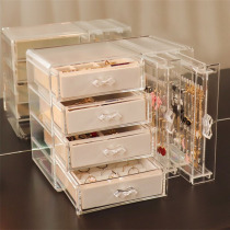 Nap earring shelf display rack storage box Princess Jewelry necklace hanger bracelet powder cake jewelry large capacity
