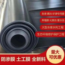 Fish pond anti-seepage membrane composite geomembrane leak-proof waterproof cloth fish pond plastic film thickening of lotus root pond breeding special plastic film