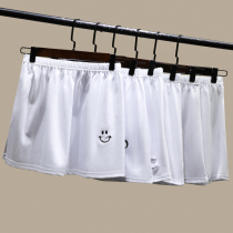 Small fart curtain vests base skirt artifact fake hem covering ass with small white skirt white edge covering crotch skirt