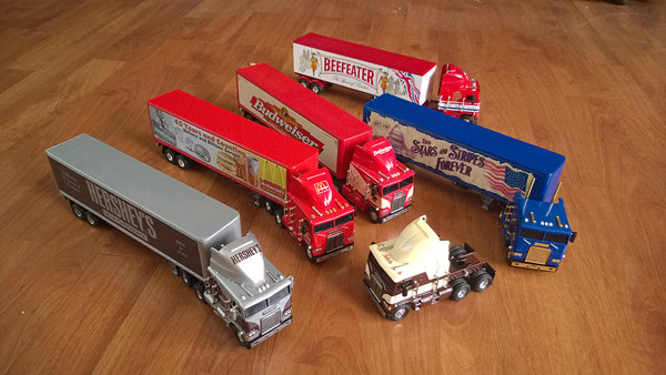 Модель машины 火柴盒matchbox ks 系列36车 peterbilt kenworth mack daf..