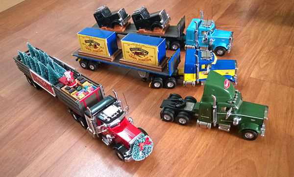 Модель машины 火柴盒matchbox ks 系列36车 peterbilt kenworth mack daf..