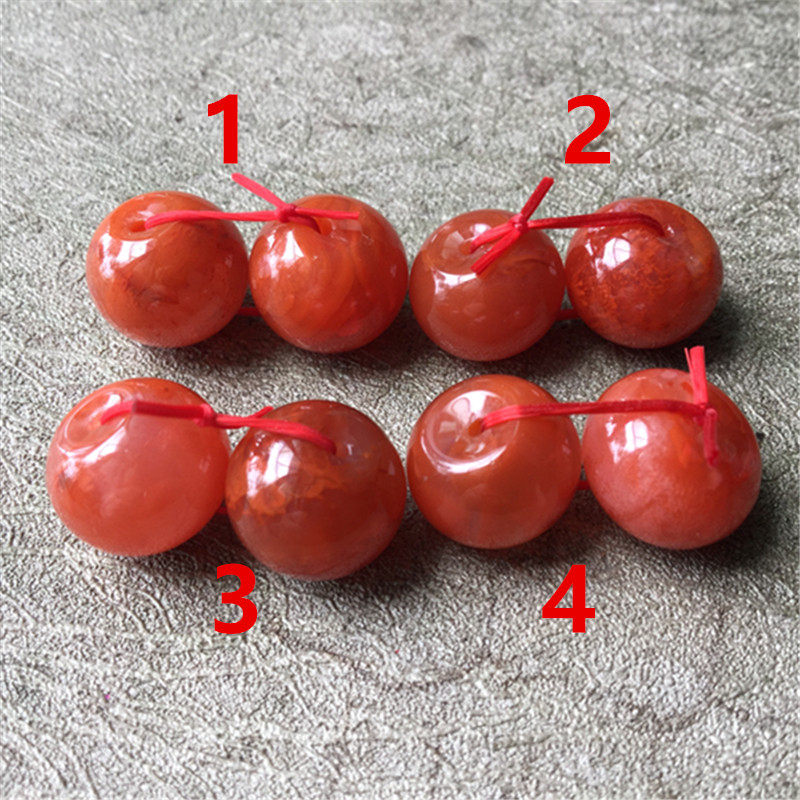 DIY аксессуары 13mm四川九口料南红玛瑙火焰红苹果珠.隔珠.diy精品配件224