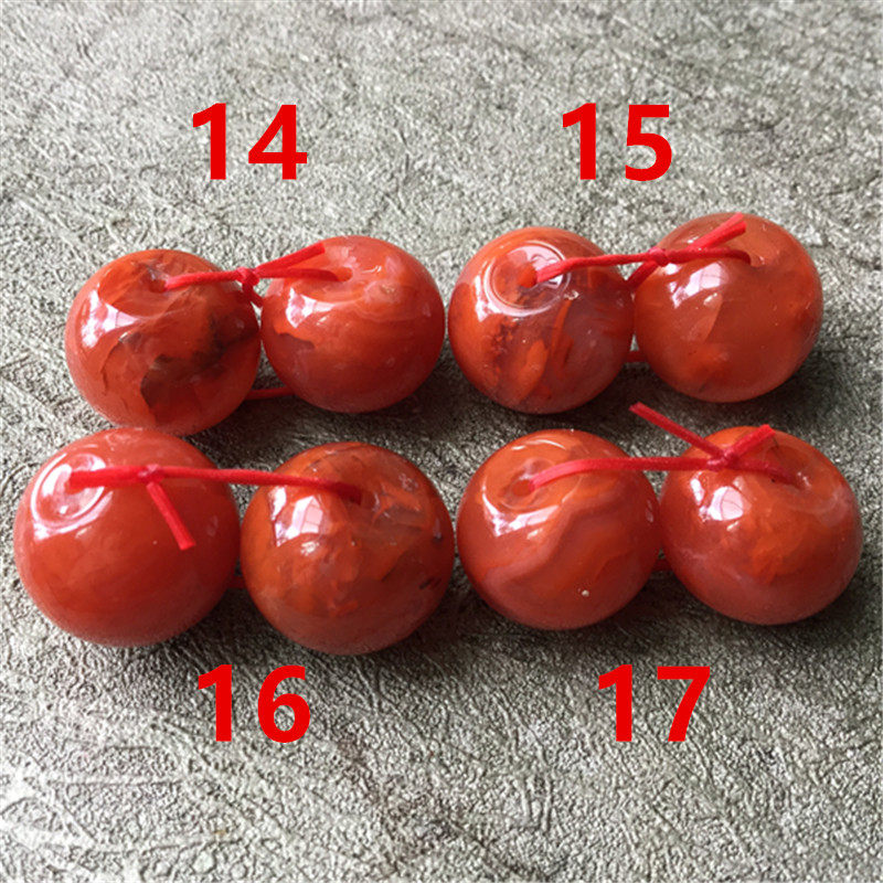 DIY аксессуары 13mm四川九口料南红玛瑙火焰红苹果珠.隔珠.diy精品配件224