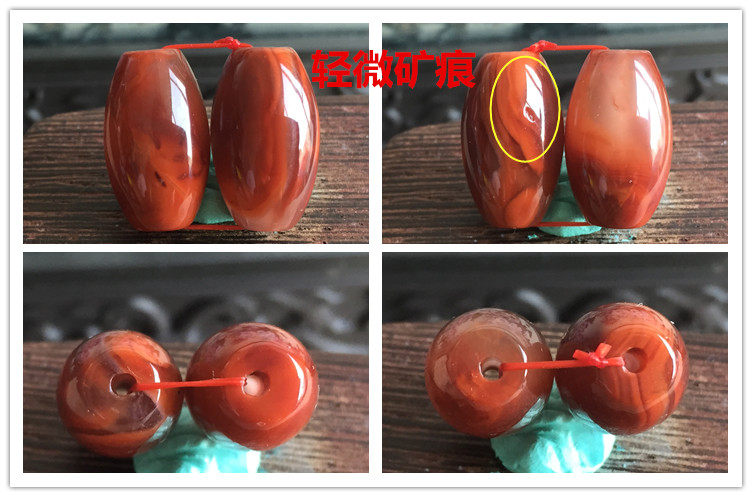 DIY аксессуары 正宗南红玉火焰红柿子红桶珠勒子顶珠橄榄珠玛瑙diy配件186